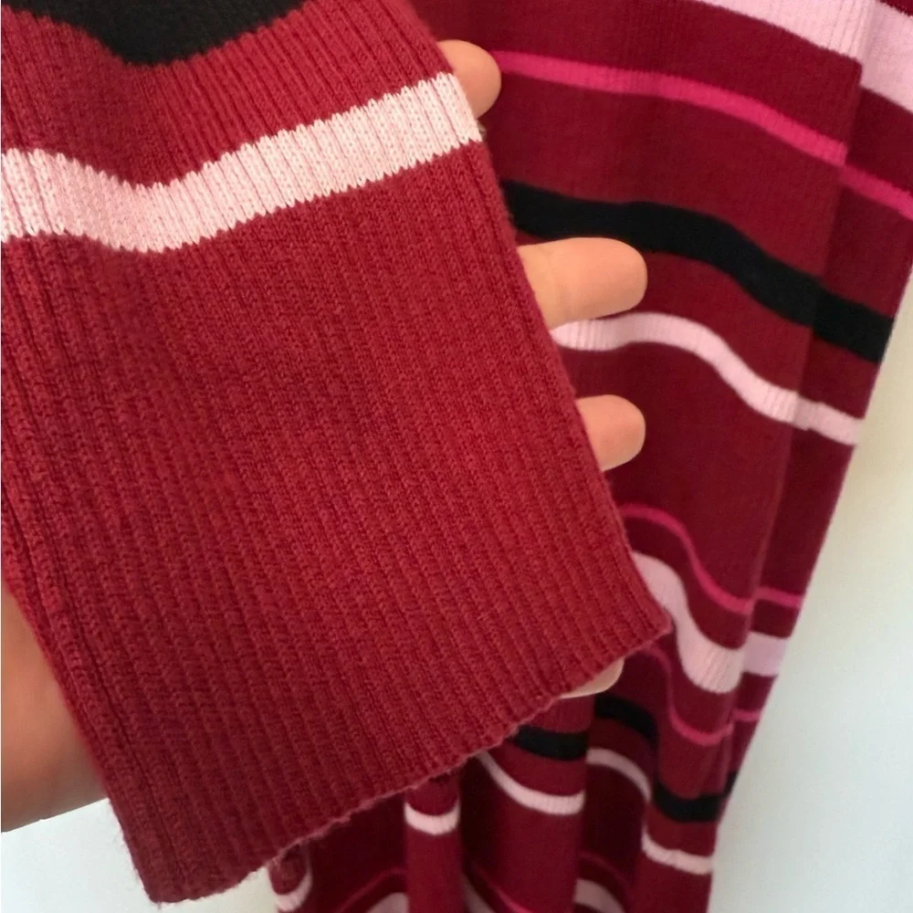 NWOT Eloquii Stripe Sweater Open Back Dress in Size 26-28